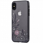 Чехол DEVIA Crystal Petunia Case для Apple iPhone X\XS (черный)