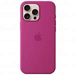Чехол iPhone 16 Pro Max Silicone Case Magsafe (фуксия)