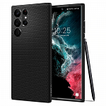 Чехол Spigen Liquid Air для Samsung Galaxy S22 Ultra (черный)
