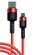 Дата-кабель BoraSCO Silicone USB – Type-C, 3А, 1м (красный)