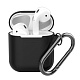 Чехол Deppa для AirPods с карабином черный