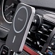 Автомобильный держатель магнитный в воздуховод Deppa Mage Safe Qi для iPhone (черный)