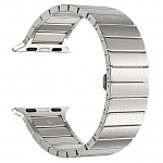 Ремешок металлический Deppa Band Steel для Apple Watch 42/44 mm (серебристый)