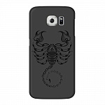 Чехол и защитная пленка для Samsung Galaxy S6 Deppa Art Case Black скорпион