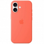 Чехол iPhone 16 Silicone Case Magsafe (коралловый)