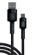 Дата-кабель BoraSCO Silicone USB – Type-C, 3А, 1м (черный)