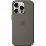 Чехол для iPhone 16 Pro Silicone Case MagSafe (серый)