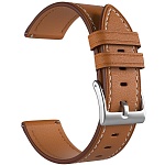 Универсальный кожаный ремешок для часов 20 mm LYAMBDA Nembus Brown