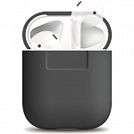 Силиконовый чехол для Apple AirPods Elago Silicone Case (серый)