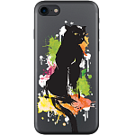 Чехол Deppa Gel Art Animal для Apple iPhone 7 (Пантера)