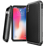 Противоударный чехол для iPhone XS Max X-Doria Defense Lux Black carbon