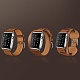 Комплект ремешков 3 в 1 Rock Genuine Leather Watch Strap Set для Apple Watch 42mm black