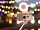 Монопод для селфи Rock Selfie Stick Wire & Light (белый)