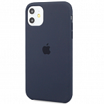 Силиконовый чехол для iPhone 11 Silicone Case (темно-синий)