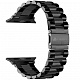 Ремешок из нержавеющей стали Lyambda Keid для Apple Watch 42mm\44mm\45mm (черный)