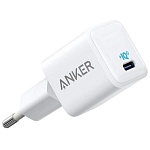 Сетевое зарядное устройство Anker PowerPort 3 Nano 20W USB-C (белый)