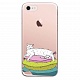 Силиконовый чехол Olle для Apple iPhone 7 (Кошка)