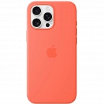 Чехол iPhone 16 Pro Max Silicone Case Magsafe  (коралловый)