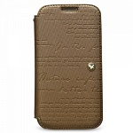Чехол Zenus Lettering Diary Collection для Samsung Galaxy S4 бронзовый