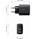 Сетевое зарядное устройство Aukey Swift Mix Dual-Port 20W PD + Aipower 12W (черный)