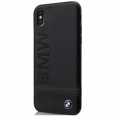 Чехол BMW Signature Logo imprint Hard Leather для Apple iPhone X\XS, Black (BMHCPXLLSB) Чехол BMW Signature Logo imprint Hard Leather для Apple iPhone X\XS, Black (BMHCPXLLSB)