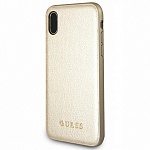 Чехол для Apple iPhone XS Max Guess Iridescent Hard PU Gold
