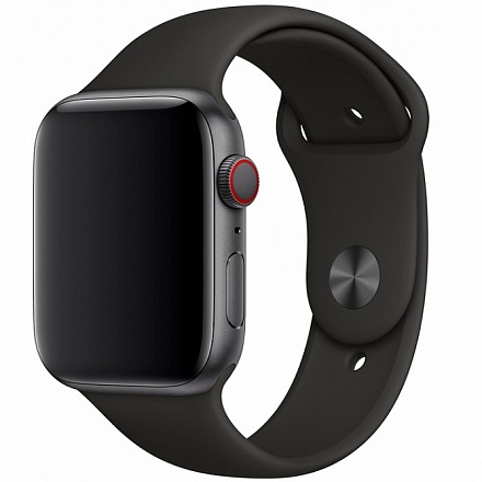 Ремешок силиконовый Devia Series Sport для Apple Watch 42mm\44mm (черный)