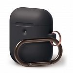 Силиконовый чехол для Apple AirPods Elago A2 Wireless Silicone Hang Case (черный)