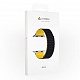 Силиконовый ремешок Lyambda ACRUX для Apple Watch 42mm\44mm\45mm (черный\желтый)