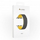 Силиконовый ремешок Lyambda ACRUX для Apple Watch 38mm\40mm\41mm (серый\желтый)