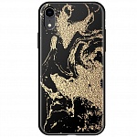 Чехол для Apple iPhone XR Deppa Glass Case (золотой)