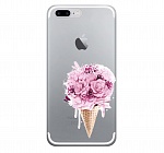 Силиконовый чехол Olle для Apple iPhone 7 Plus (Букет)