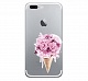 Силиконовый чехол Olle для Apple iPhone 7 Plus (Букет)