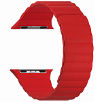 Кожаный ремешок Lyambda Pollux для Apple Watch 42mm\44mm (красный)