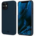 Чехол Pitaka MagEZ Case для Apple iPhone 12 (черно-синий)