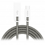 Кабель передачи данных Rock Type-C to USB Cobblestone round cable 1м cream