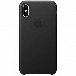 Чехол Apple Leather Case MRWM2ZM/A для iPhone X\XS (черный)