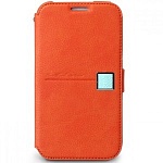 Кожаный чехол для Samsung Galaxy Note 2 Zenus Color Point (оранжевый)