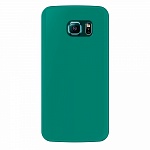 Чехол и защитная пленка для Samsung Galaxy S6 edge Deppa Sky Case 0.4 mm зеленый