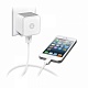 Сетевое зарядное устройство dexim DCA331C-W для iPhone, iPod, iPad со съемным кабелем Lightning белый