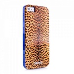 Чехол JUST CAVALLI для iPhone 5 Micro Leopard оранжевый