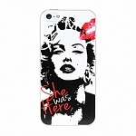 Чехол-накладка пластиковая Anzo 3D для iPhone 5/5S Marilyn Monroe