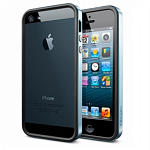 Бампер SGP Neo Hybrid EX Metal для iPhone 5, 5s голубой