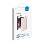 Чехол и защитная пленка для Apple iPhone 6 Plus Deppa Wallet Cover PU магнит золотой