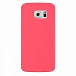 Чехол и защитная пленка для Samsung Galaxy S6 edge Deppa Sky Case 0.4 mm коралловый