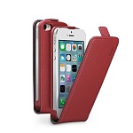 Чехол и защитная пленка для Apple iPhone 5/5S Deppa Flip Cover красный