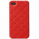 Панель iCover для iPhone 5 Leather Swarovski red