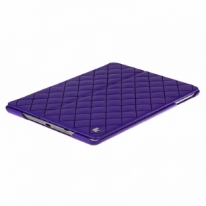 Чехол для iPad Air JisonCase QUILTED LEATHER SMART CASE фиолетовый