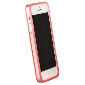 Бампер GRIFFIN розовый с прозрачной полосой для Apple iPhone 5, 5s