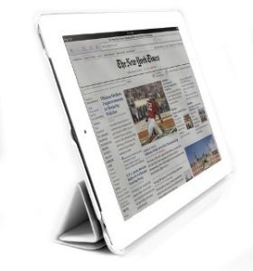 Jison Case Smart Leather Case white кожаный чехол для iPad 2\3\4
